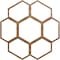 Ekena Millwork Florin Wood Fretwork Pierced Ceiling Medallion, Walnut, 20"OD x 8 1/2"ID x 1/4"T CMWP20X20X0250FOWA - alternate 1